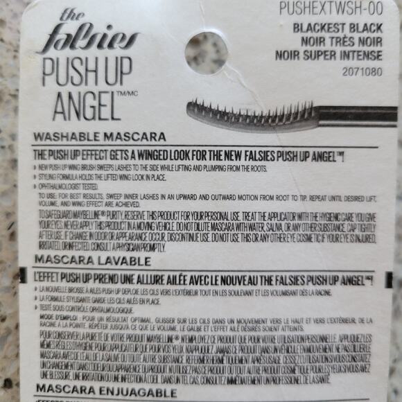 Maybelline The Falsies Push Up Angel Washable Mascara #501 Blackest Black✨️NEW - Picture 5 of 8